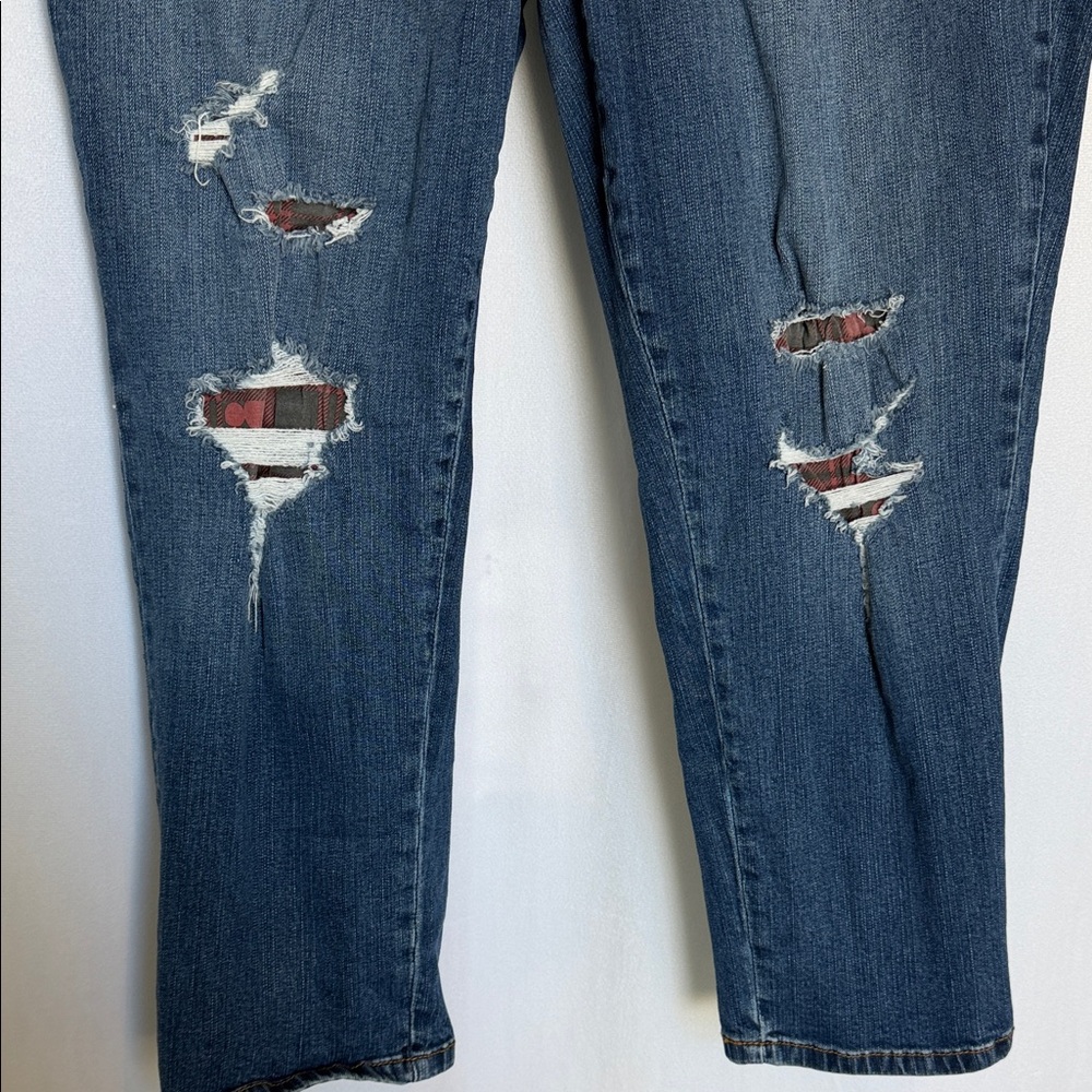 Disney Mickey Mouse Patchwork Boyfriend Jeans Siz… - image 4